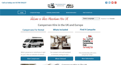 Desktop Screenshot of campervanhireuk.net